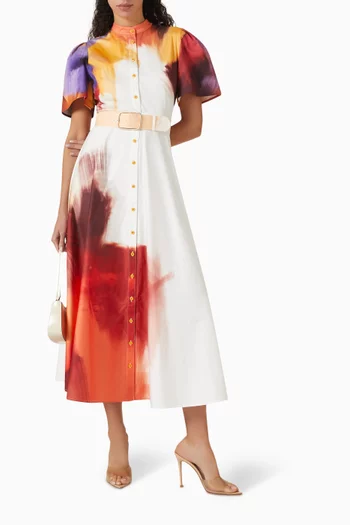 Bianca Midi Dress in Cotton