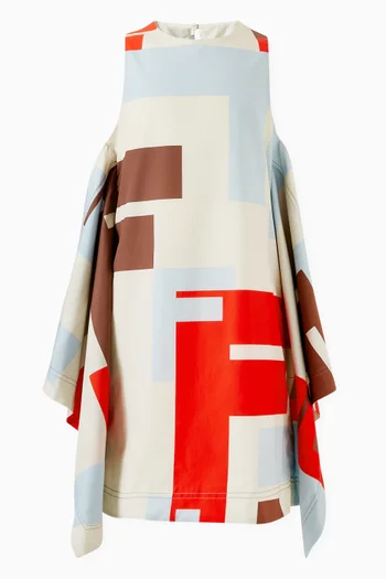 FF Print Dress in Cotton