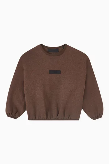 Crewneck Sweatshirt in Cotton-fleece