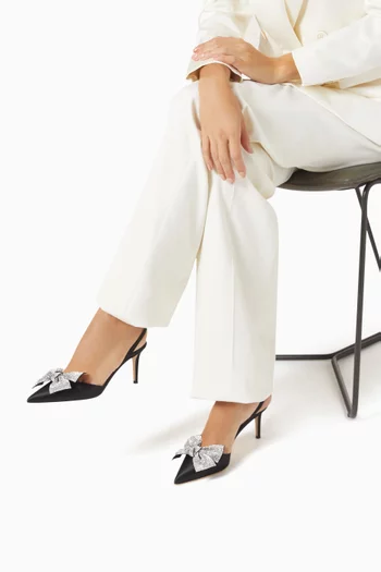 Jamil 70 Slingback Pumps in Satin