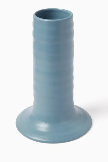 Large Boston Ripple Vase in Porcelain