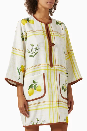Summer Picnic Tunic Dress in Linen
