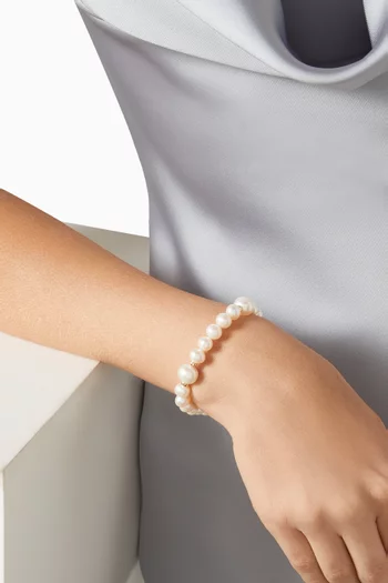 Kiku Freshwater Pearl Bracelet in 18kt Gold