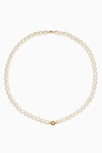 Kiku Freshwater Pearl Necklace in 18kt Gold