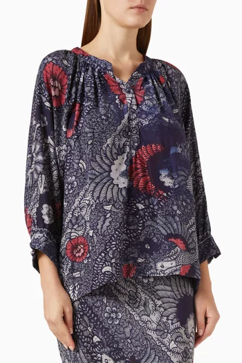Remy Printed Top in Silk
