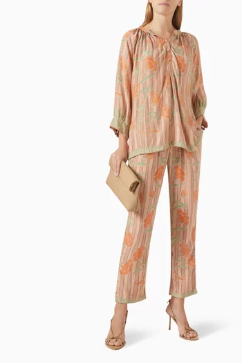 Remy Printed Top in Silk