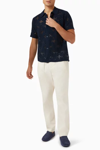 Angra Clube Raul Cardigan in Crochet