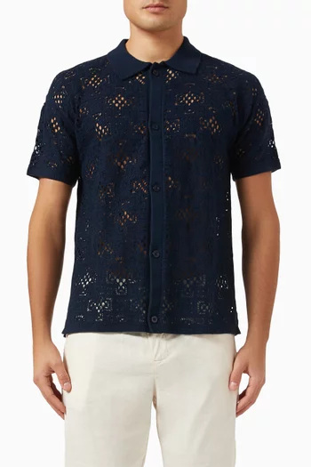 Angra Clube Raul Cardigan in Crochet