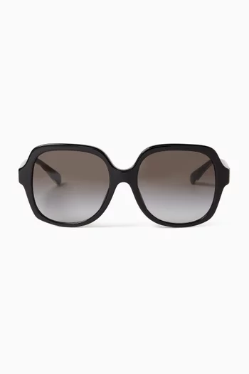 Oversized Square Sunglasses in Acetate