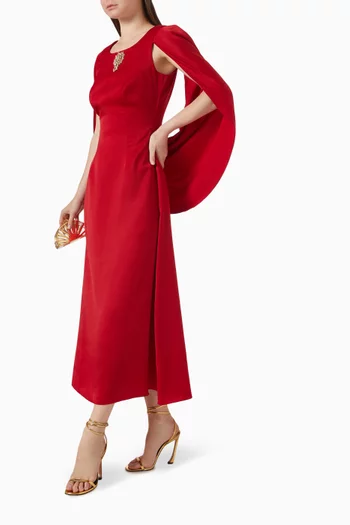 Ananta Embellished Dress in Crepe