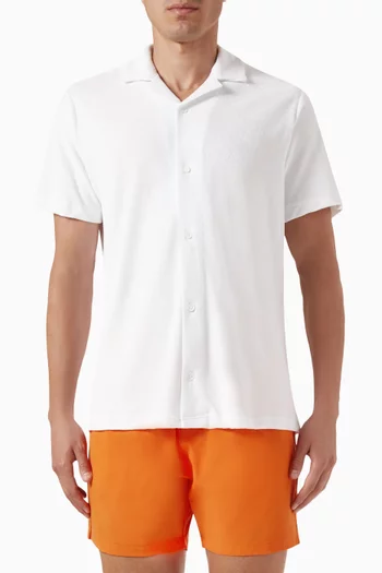 Mars Towelling Shirt in Cotton-blend