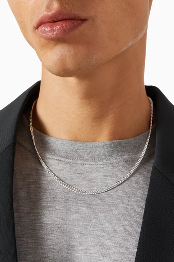 Mini Cuban Link Necklace in Sterling Silver
