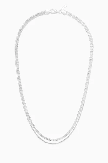 The Duo Necklace in Sterling Silver