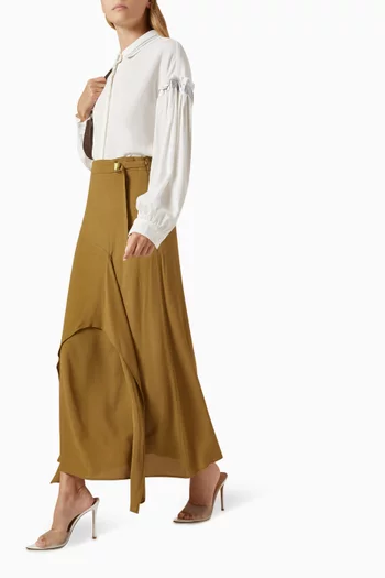 Asymmetric Buckle Skirt