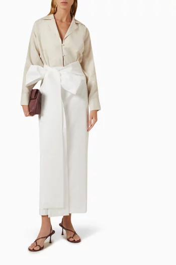 Claire Bow Midi Dress