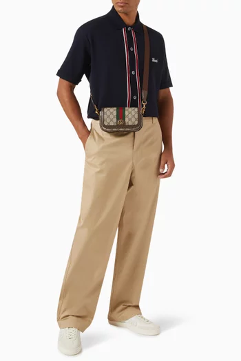 Mini Ophidia Shoulder Bag in GG Supreme Canvas