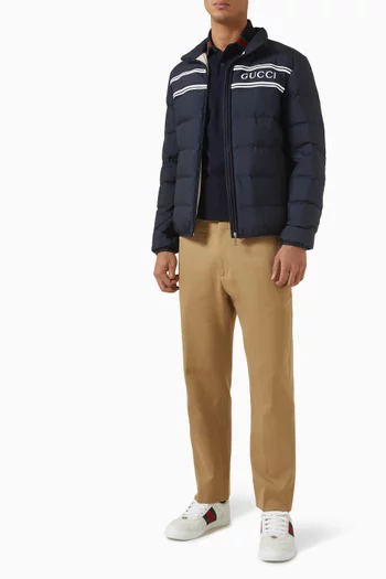 Logo Puffer Jacket in Nylon