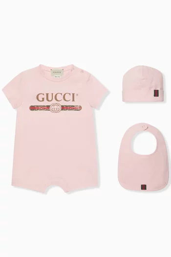 Gucci Logo Gift Set in Cotton Jersey