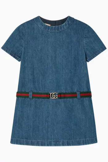 Web Dress in Denim
