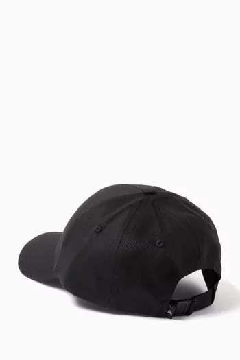 Monogram Logo Embroidered Cap in Organic Cotton