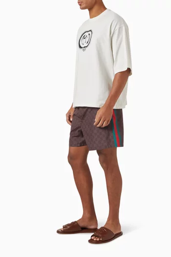 GG Logo Swim Shorts in Nylon