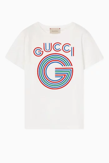 Logo Graphic T-shirt in Cotton