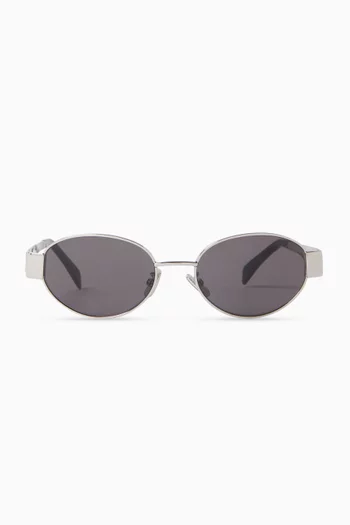 Triomphe 01 Sunglasses in Metal