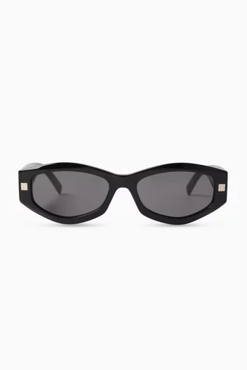 Geometric Sunglasses in Acetate
