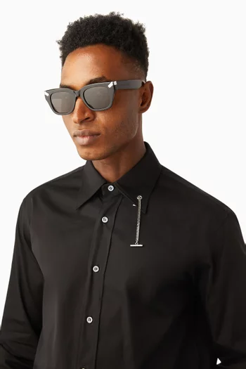 Square Sunglasses in Recycled Acetate