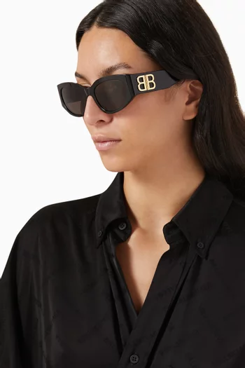 Cat-eye Sunglasses in Recycled Acetate