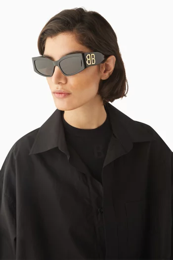Rectangle Sunglasses in Recycled Acetate