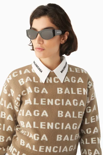 Oval Sunglasses in Recycled Acetate