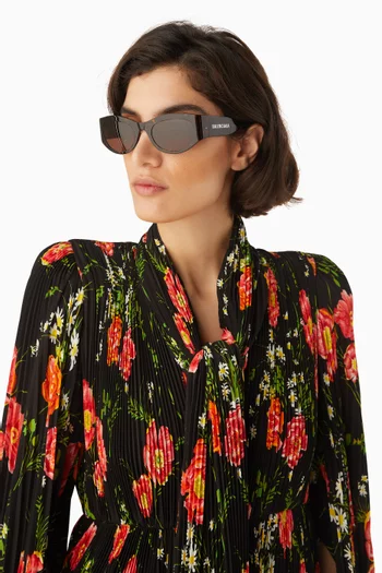 Oval Sunglasses in Recycled Acetate