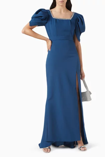 Crystal-embellished Maxi Dress