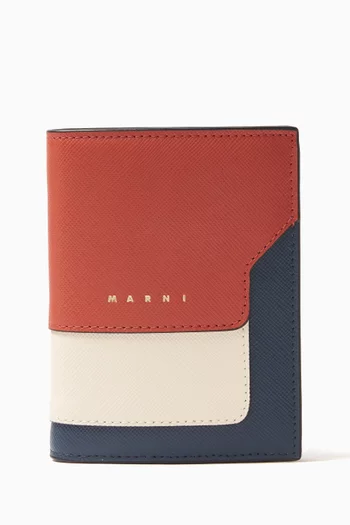 Bi-fold Wallet in Saffiano Leather