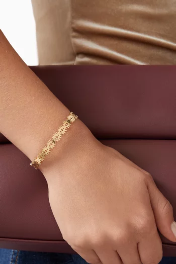 Multi Eyes Cuff in 18kt Gold