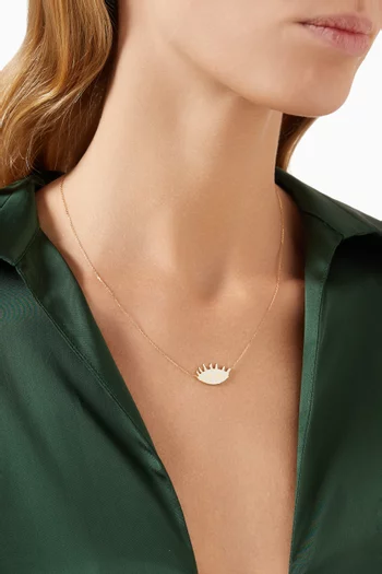 Eye Motif Necklace in 18kt Gold