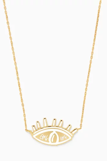 Eye Motif Necklace in 18kt Gold