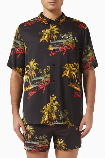 Island Logo Shirt in Viscose