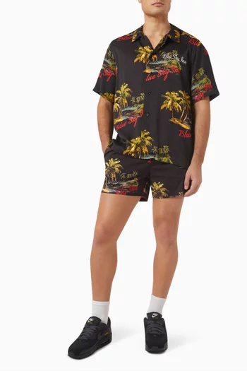 Island Logo Swim Shorts in Nylon