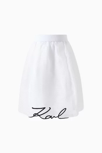 Karl Signature Midi Skirt