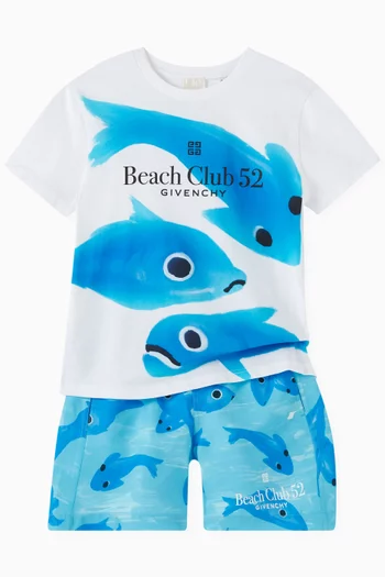 Logo Print T-shirt in Cotton
