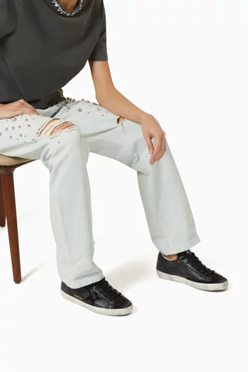 سنيكرز سوبر ستار جلد نابا وغليتر