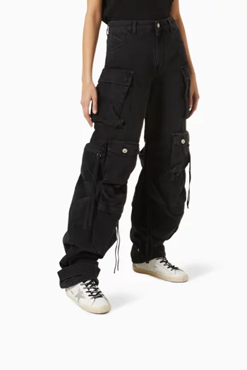 Super-Star Sneakers in Leather & Glitter