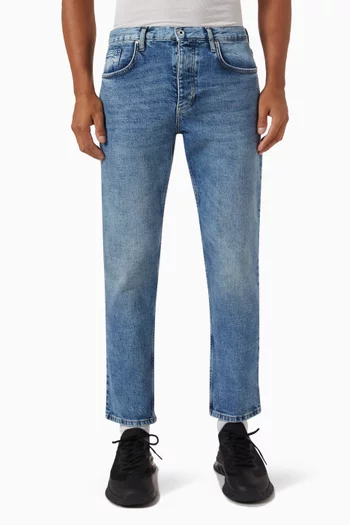 Tapered-leg Jeans in Denim