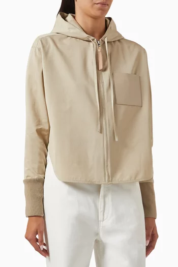 Hooded Drawstring Jacket