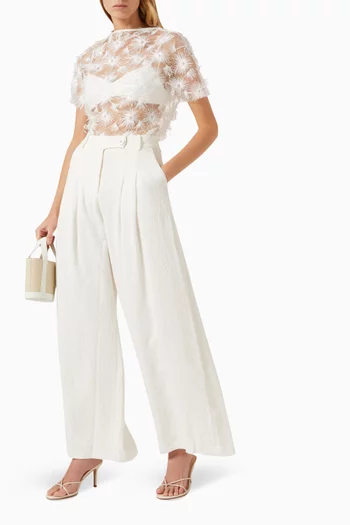 Coco Embroidered Sheer Top