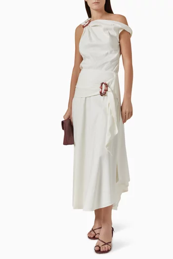 Minkey Asymmetric Buckle Top