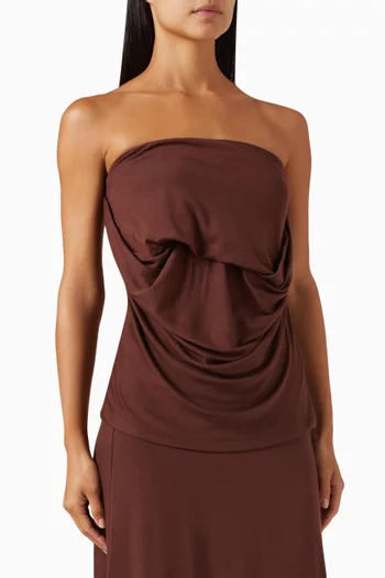 Limni Strapless Top in Stretch-lyocell
