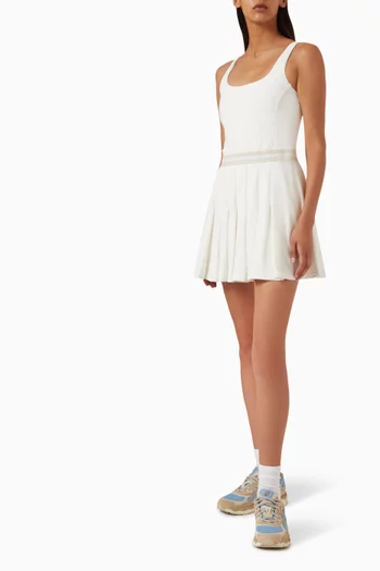 Peached Lucette Mini Dress in Recycled Nylon Blend